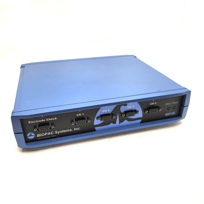 Used BIOPAC Systems MP35 4-Channel Data Acquisition System, 24-Bit, 100-240VAC