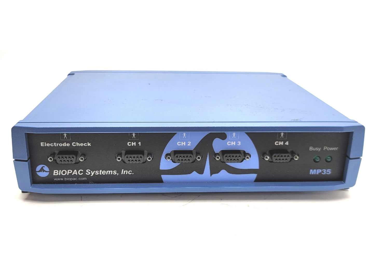 Used BIOPAC Systems MP35 4-Channel Data Acquisition System, 24-Bit, 100-240VAC