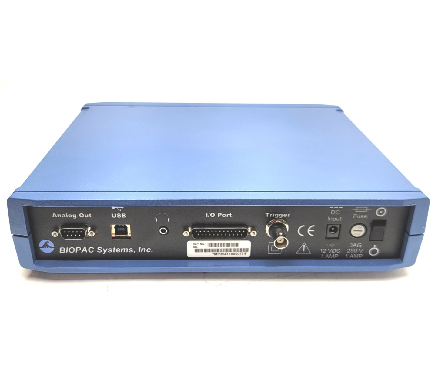 Used BIOPAC Systems MP35 4-Channel Data Acquisition System, 24-Bit, 100-240VAC