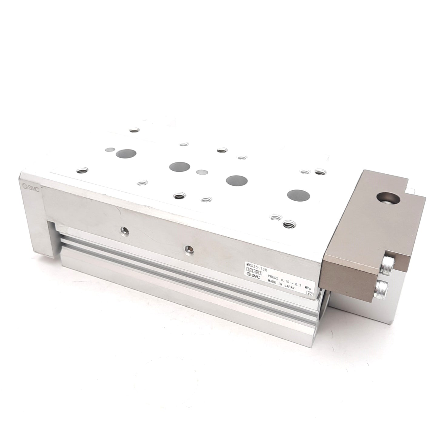 New SMC MXS25-75ASR-X11 Precision Slide Table ø25mm Bore, 75mm Stroke, 0.7MPa, Rc1/8