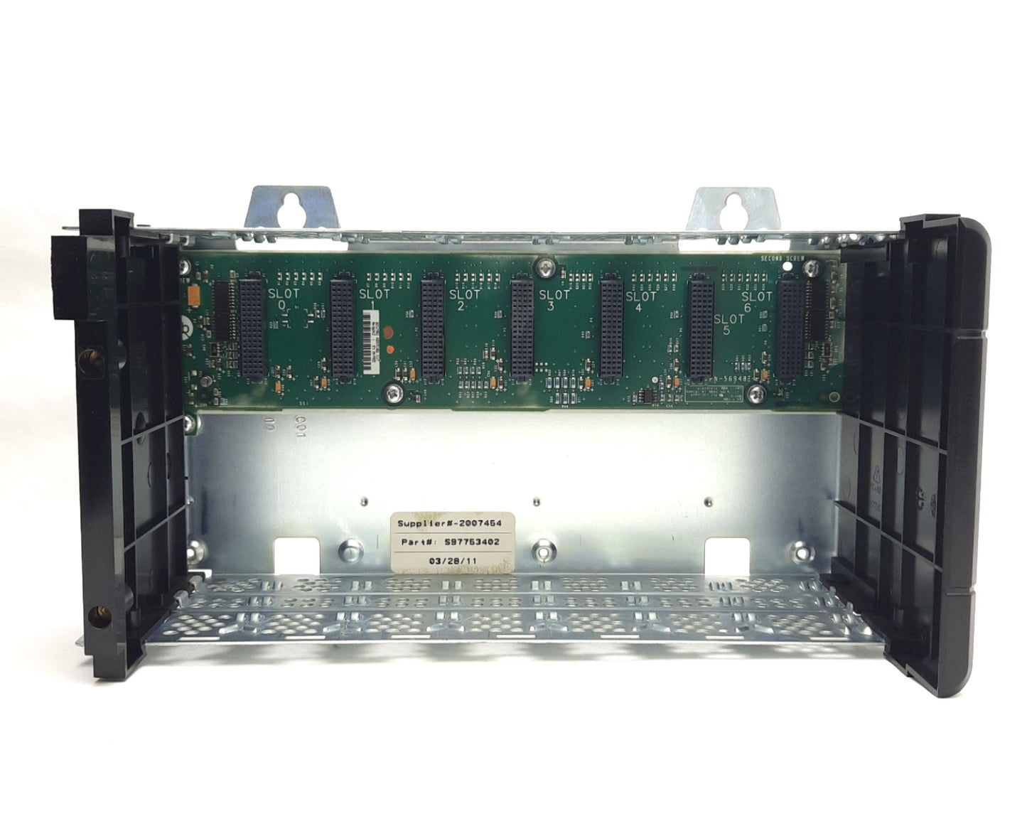 Used Allen Bradley 1756-A7 ControlLogix 7-Slot PLC Chassis Rack Back Plane Sub Panel