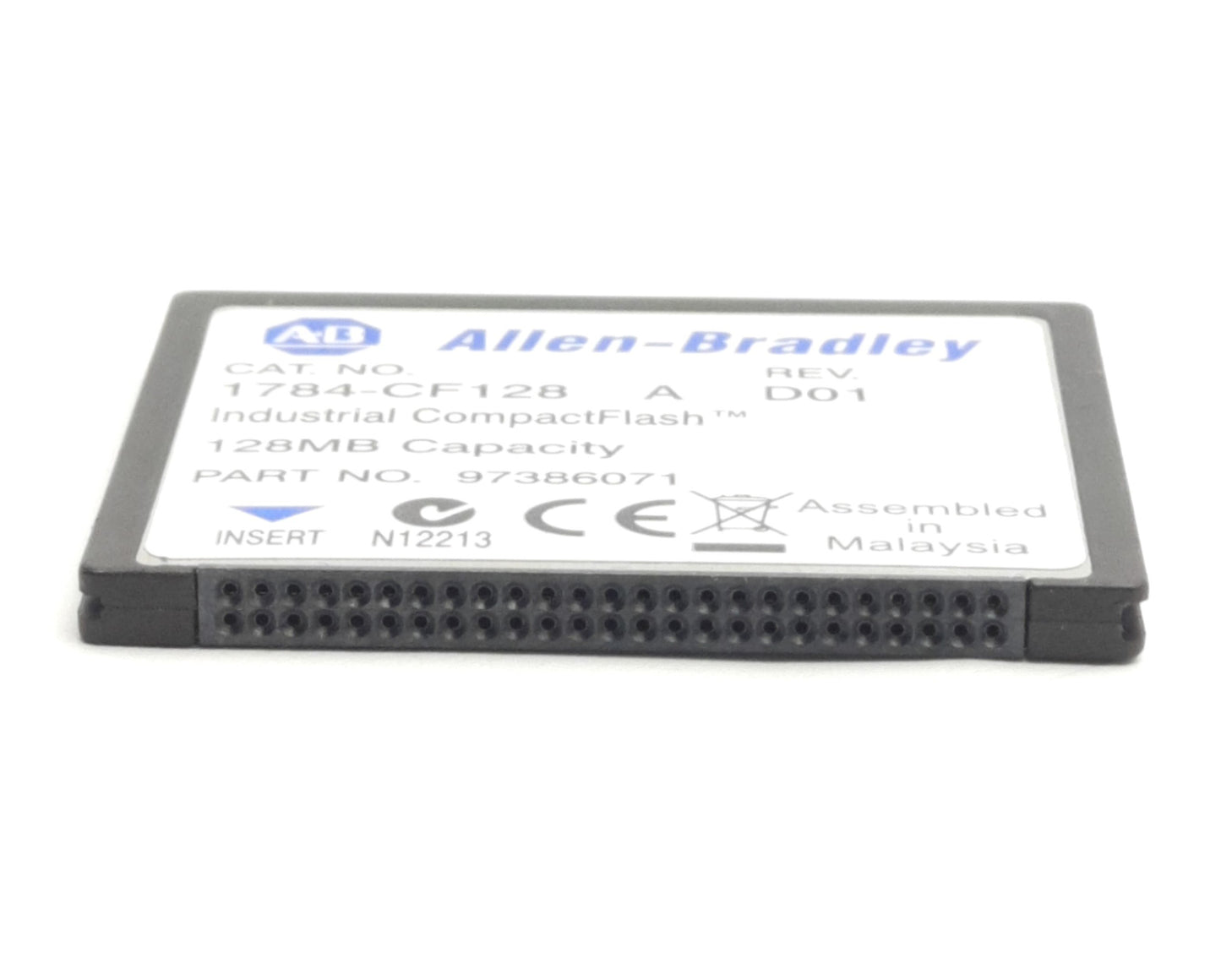 Used Allen Bradley 1784-CF128 Industrial Compact Flash Memory Module, 128MB Capacity