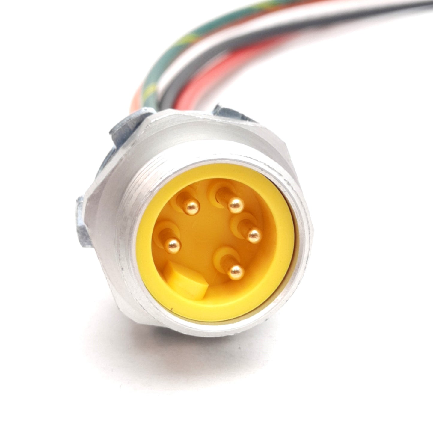 New Lot of 2 Murrelektronik MUR-5MR-2 Male Receptacle to Flying Leads, 5-Pin 600V 8A