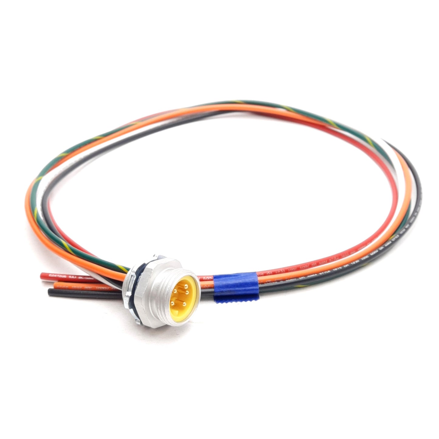 New Lot of 2 Murrelektronik MUR-5MR-2 Male Receptacle to Flying Leads, 5-Pin 600V 8A