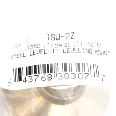 New Lot of 5 S&W TSW-2Z Steel Level-It Leveling Mount, 1/2in-13 Thread ø1-7/8in Base