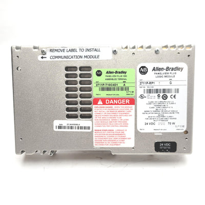 Used Allen Bradley 2711P-RP1 Ser G PanelView Plus Logic Module 24VDC, 64MB RAM