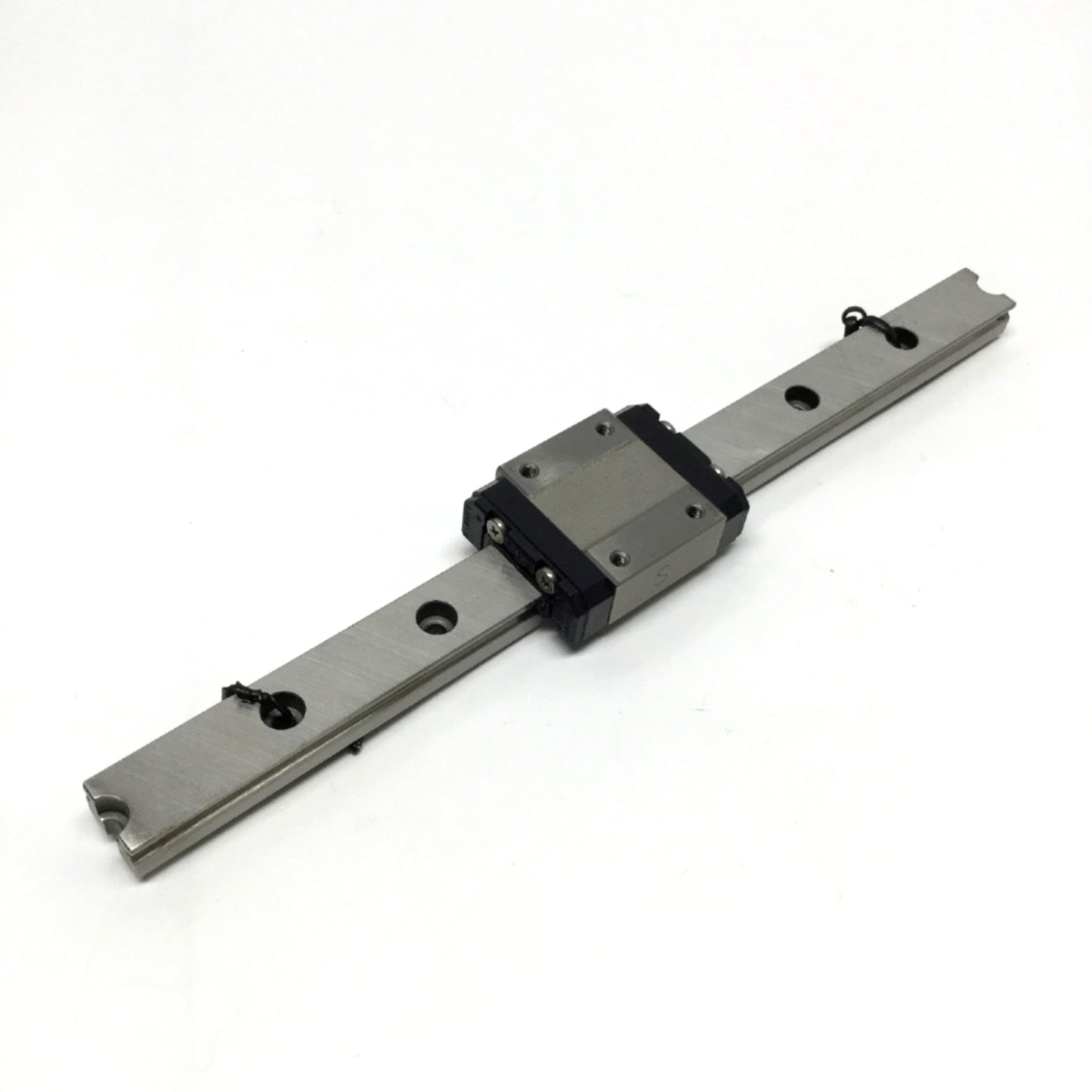 Used NSK LU12-1 Linear Ball Bearing Slide Carriage Block w/ 170mm Guide Rail Way