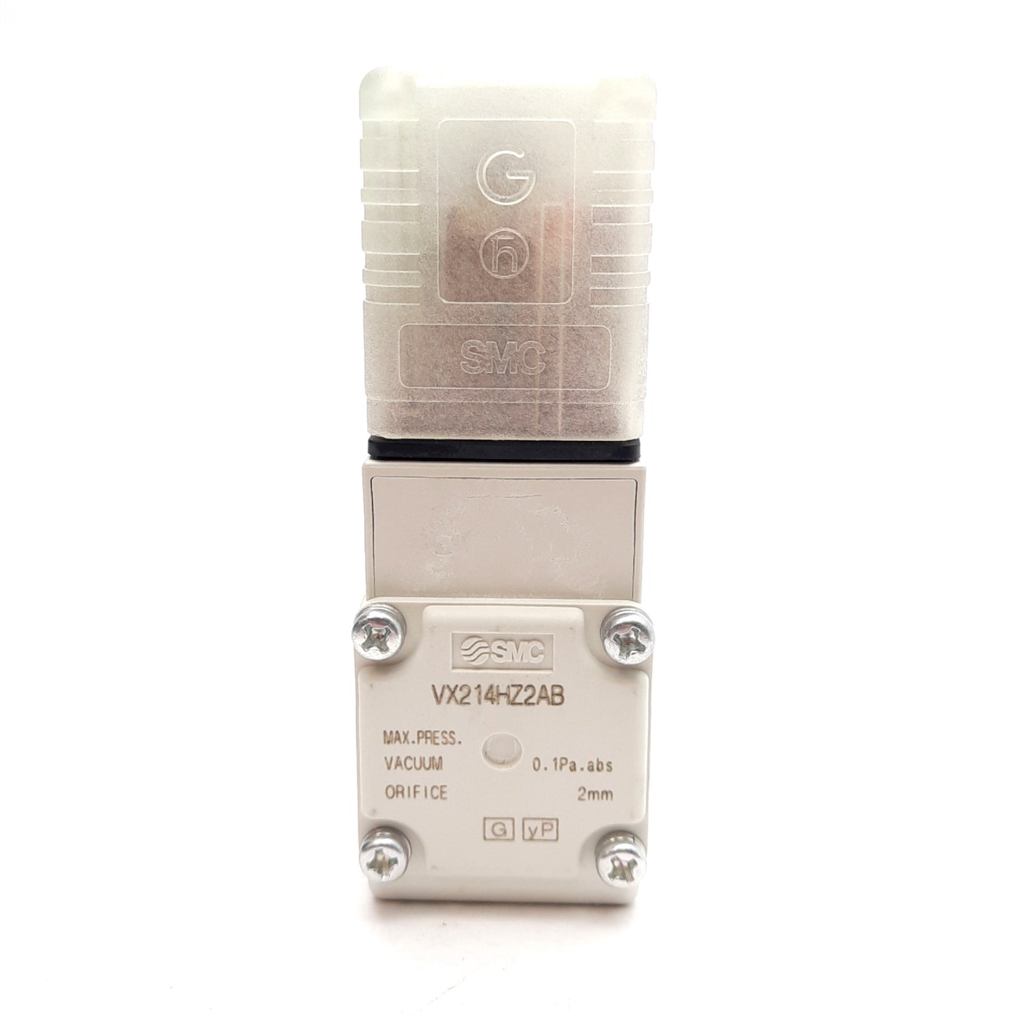 New SMC VX214HZ2AB Solenoid Valve, 1/8in NPT, ø2mm Orifice, 0.1Pa.abs Vacuum, 24VDC