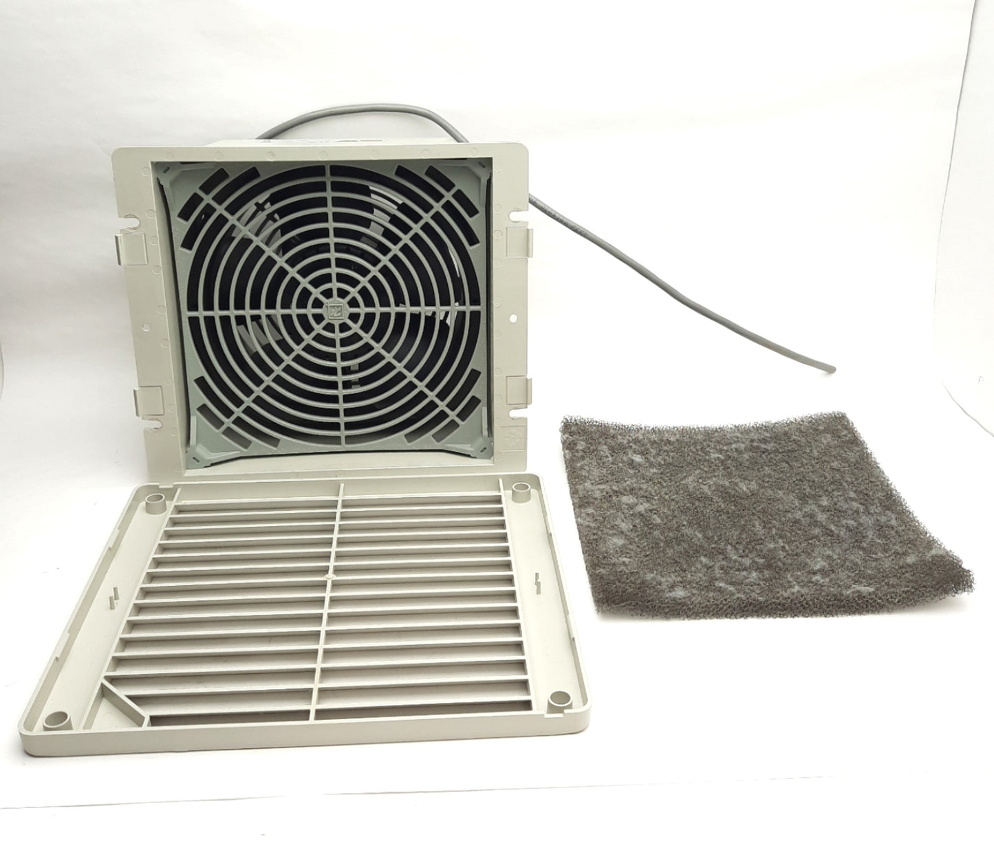 Used Hoffman nVent TFP624 Enclosure Fan & Grille, 225mm x 197mm x 95mm, 24V DC