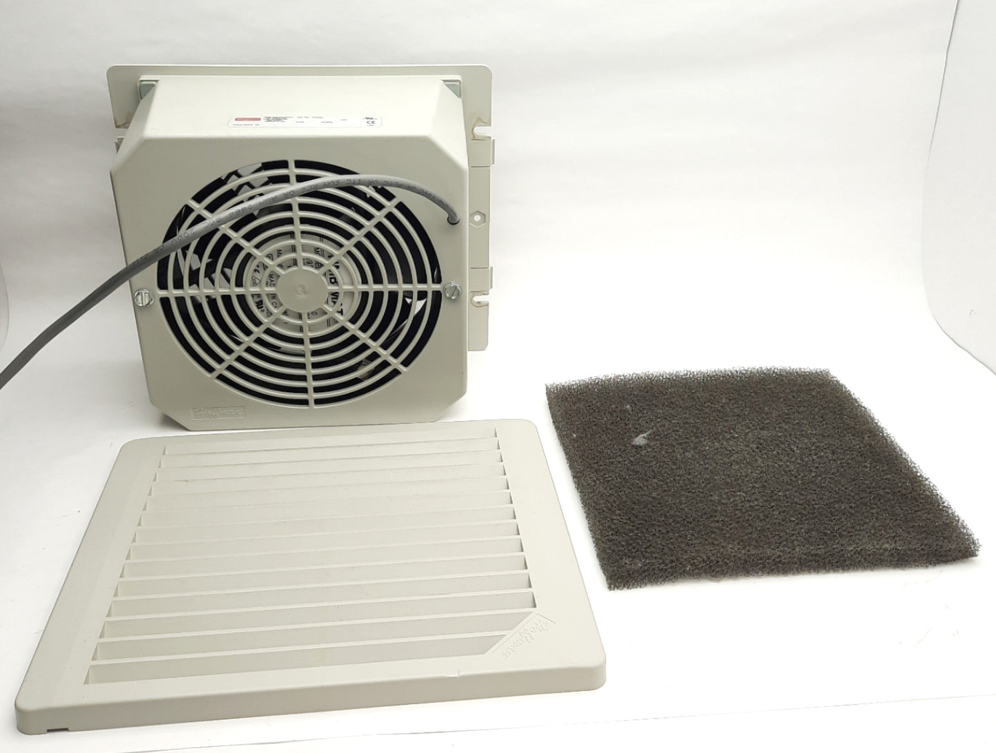 Used Hoffman nVent TFP624 Enclosure Fan & Grille, 225mm x 197mm x 95mm, 24V DC