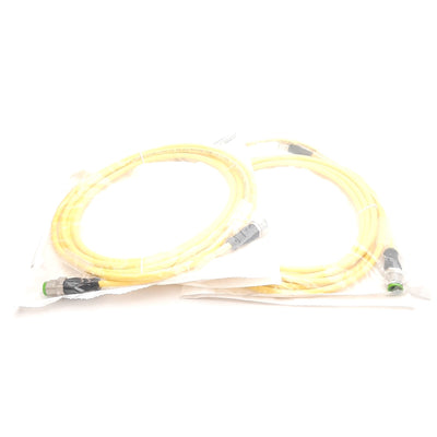 New Lot of 2 Murrelektronik 7000-40021-0240300 M12 Extension Cable, 4-Pin, 250V 4A