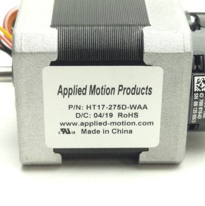 New – Open box Applied Motion Products HT17-275D-WAA NEMA17 Step Motor 1.8Deg, 2000Line Encoder