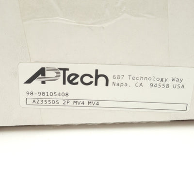 New APTech AZ3550S 2P MV4 MV4 Diaphragm Valve 1/4" Ports, 70-110psig, 300psig Max