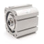 New SMC NCDQ8A200-050 Compact Cylinder ø2in Bore, 1/2in Stroke, 1/8in NPT, 200psi