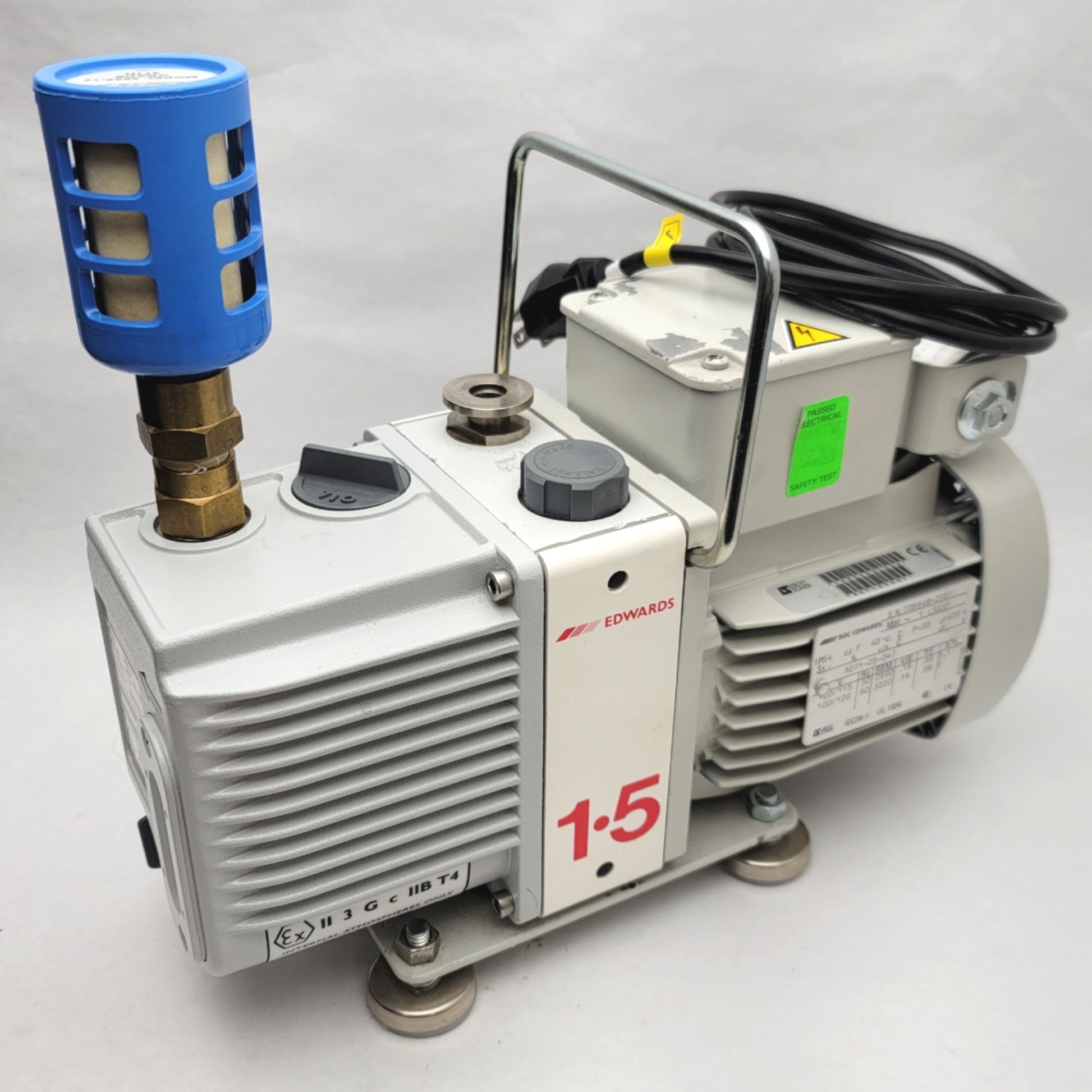 Used Edwards Rotary Vane Vacuum Pump NW10, x 10-4 mbar,  115VAC