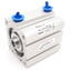 New SMC NCDQ8A150-050 Compact Cylinder ø1.5in Bore, 1/2in Stroke, 1/8in NPT, 200psi