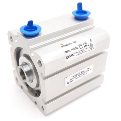 New SMC NCDQ8A150-050 Compact Cylinder ø1.5in Bore, 1/2in Stroke, 1/8in NPT, 200psi