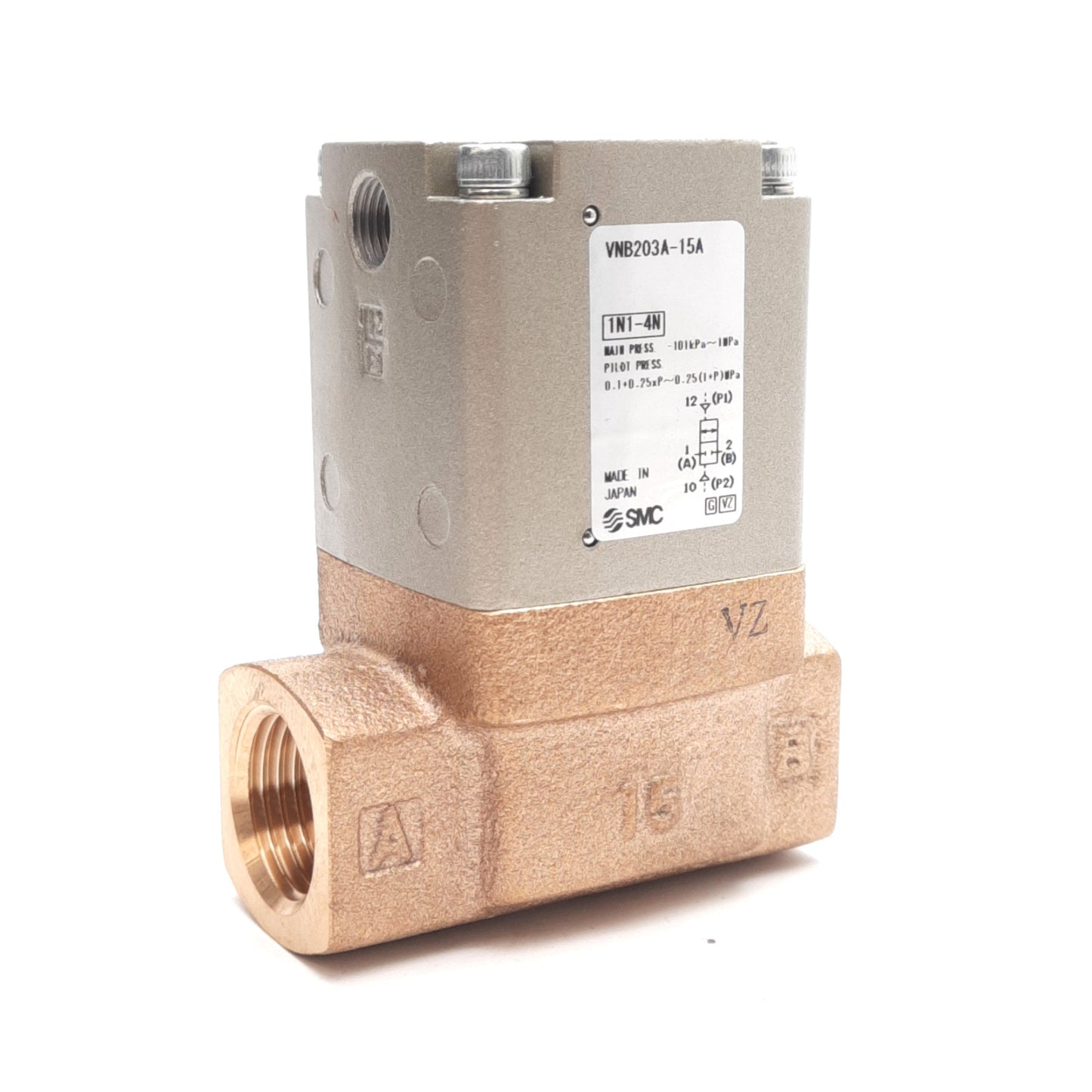 New SMC VNB203A-15A Flow Control Valve, ø15mm Orifice, CO Valve, Rc1/2, 1.0MPa