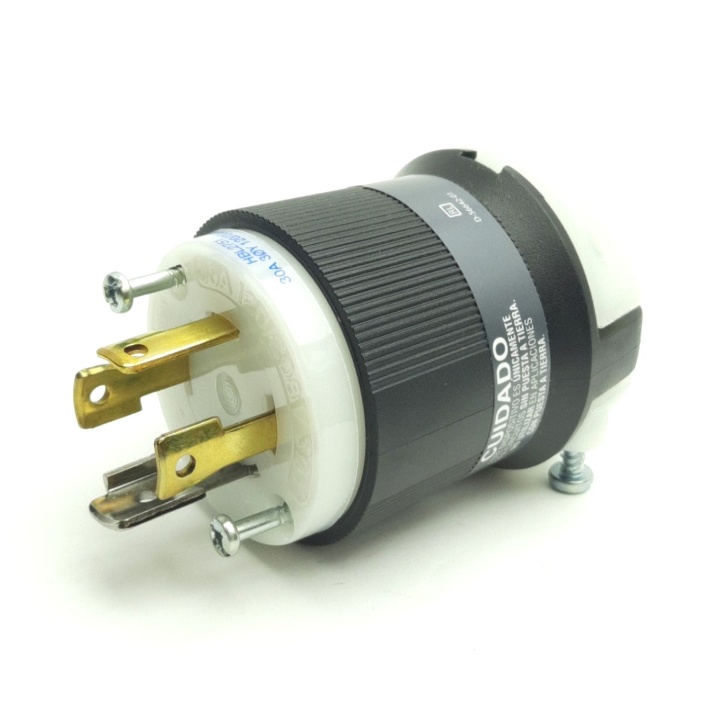 Used Hubbell HBL2751 Twist-Lock Locking Plug 30A 3-Ph 120/280VAC 4-P 4-Wire No Ground