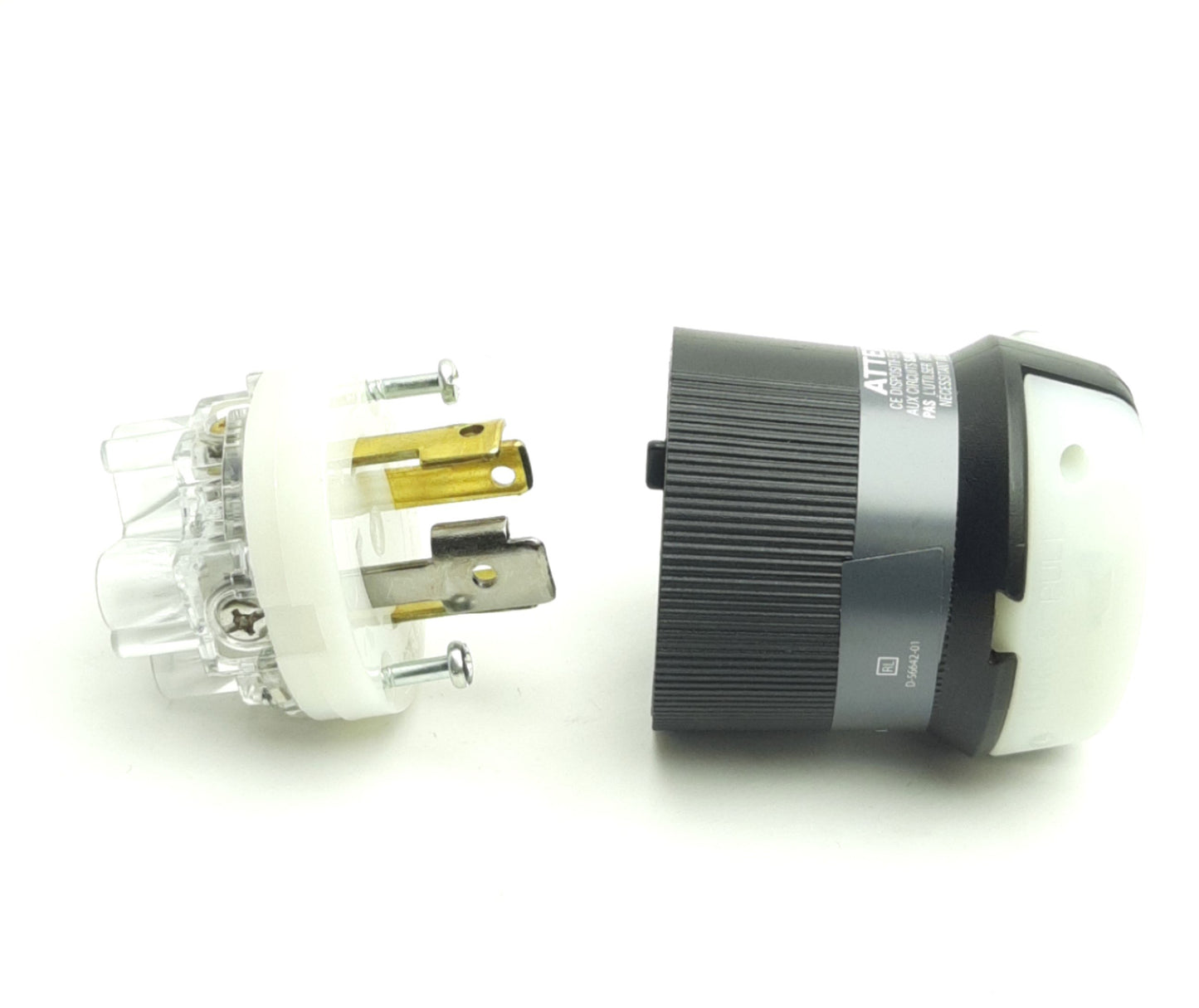 Used Hubbell HBL2751 Twist-Lock Locking Plug 30A 3-Ph 120/280VAC 4-P 4-Wire No Ground