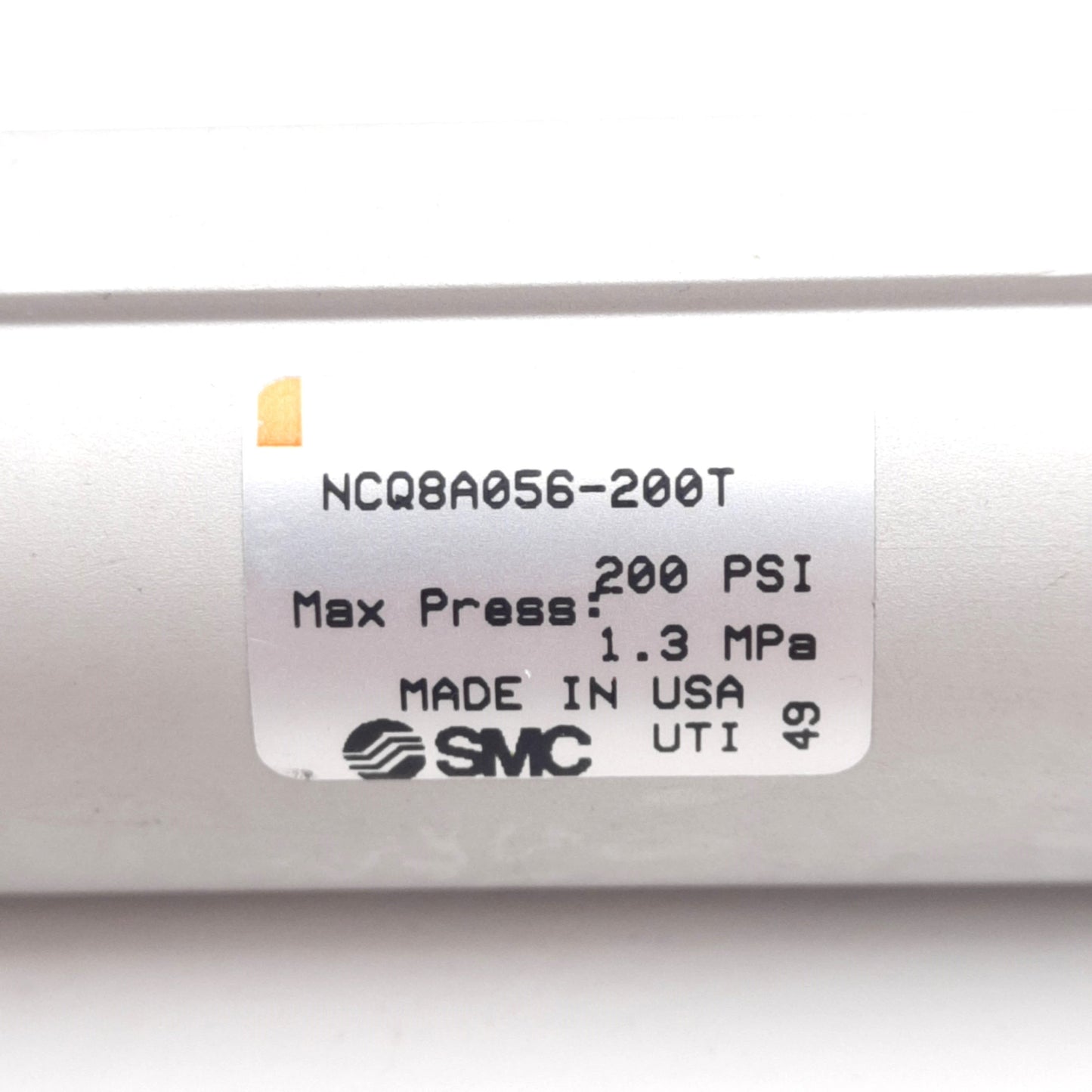 New SMC NCQ8A056-200T Compact Cylinder Single Acting ø9/16in Bore 2in Stroke 1.3MPa