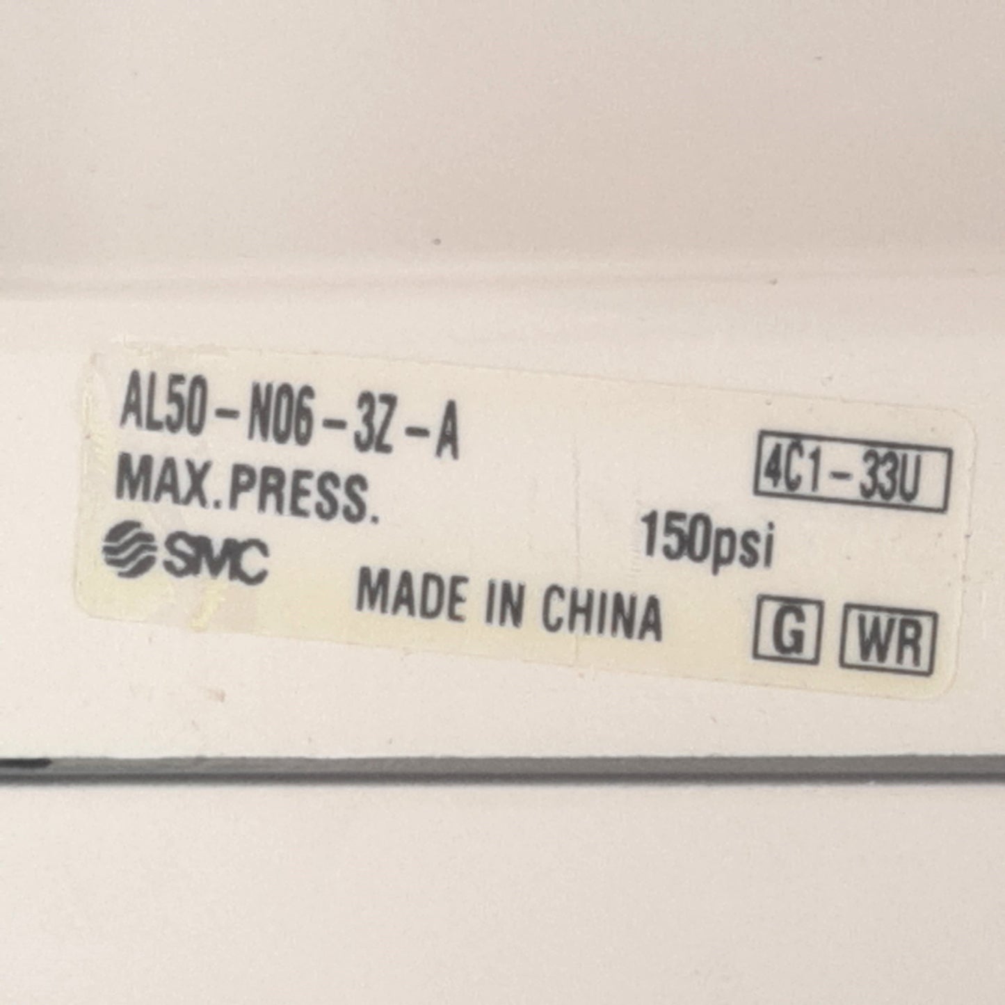 New – Open box SMC AL50-N06-3Z-A Lubrication Module, 3/4in NPT, 150psi, Polycarbonate Bowl