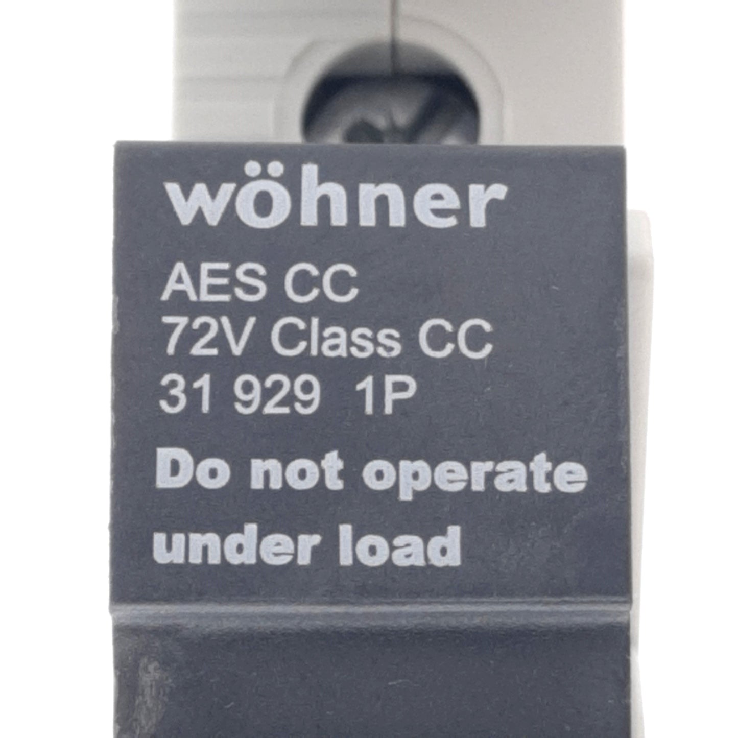New – Open box Lot of 3 Wohner 31929 Fuse Holder, 1-Phase, Class CC, 72V 30A, DIN Rail