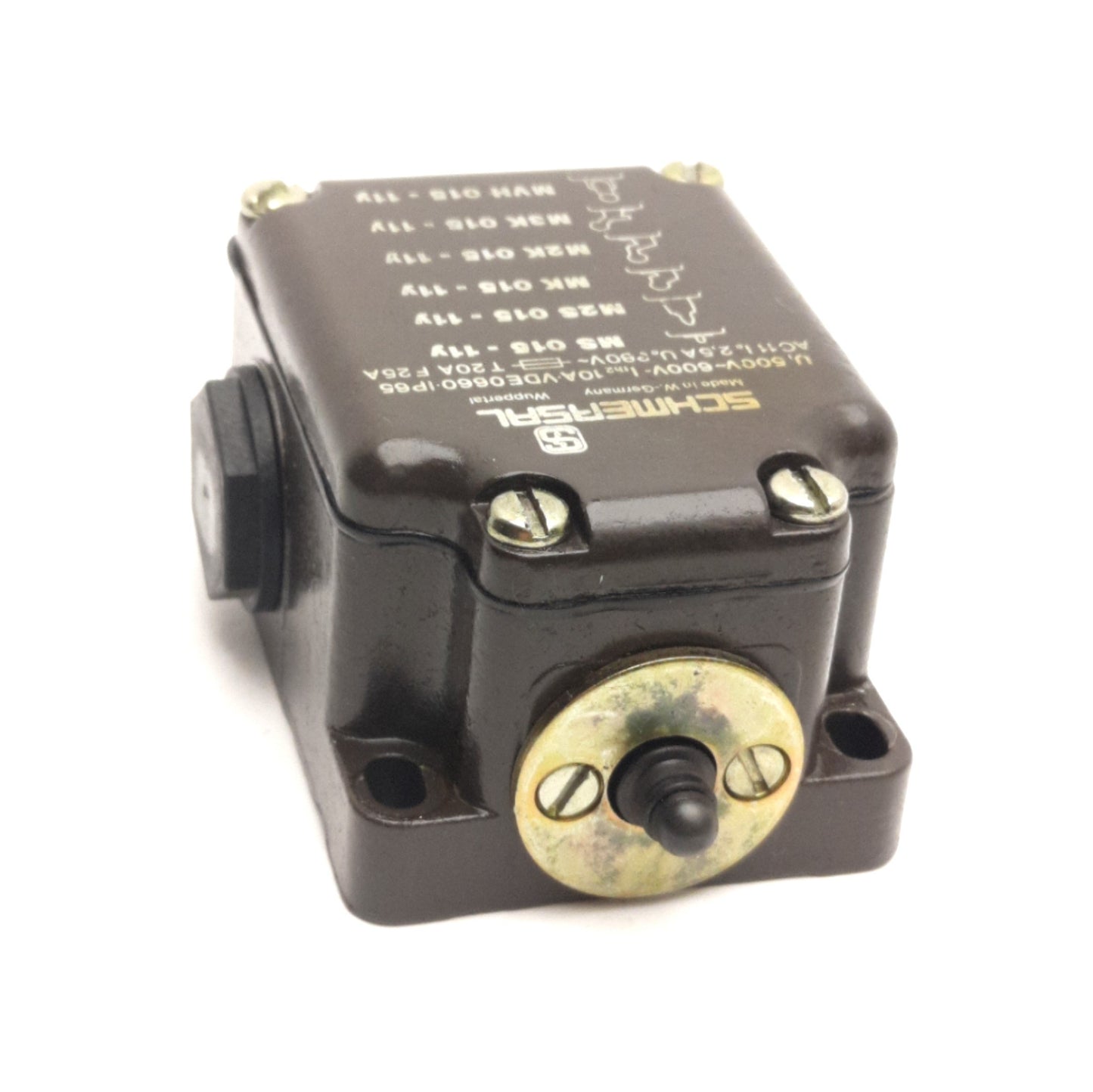 Used Schmersal MS015-11Y Heavy Duty Limit Switch, 1x NO/NC, Rating: 500V 10A