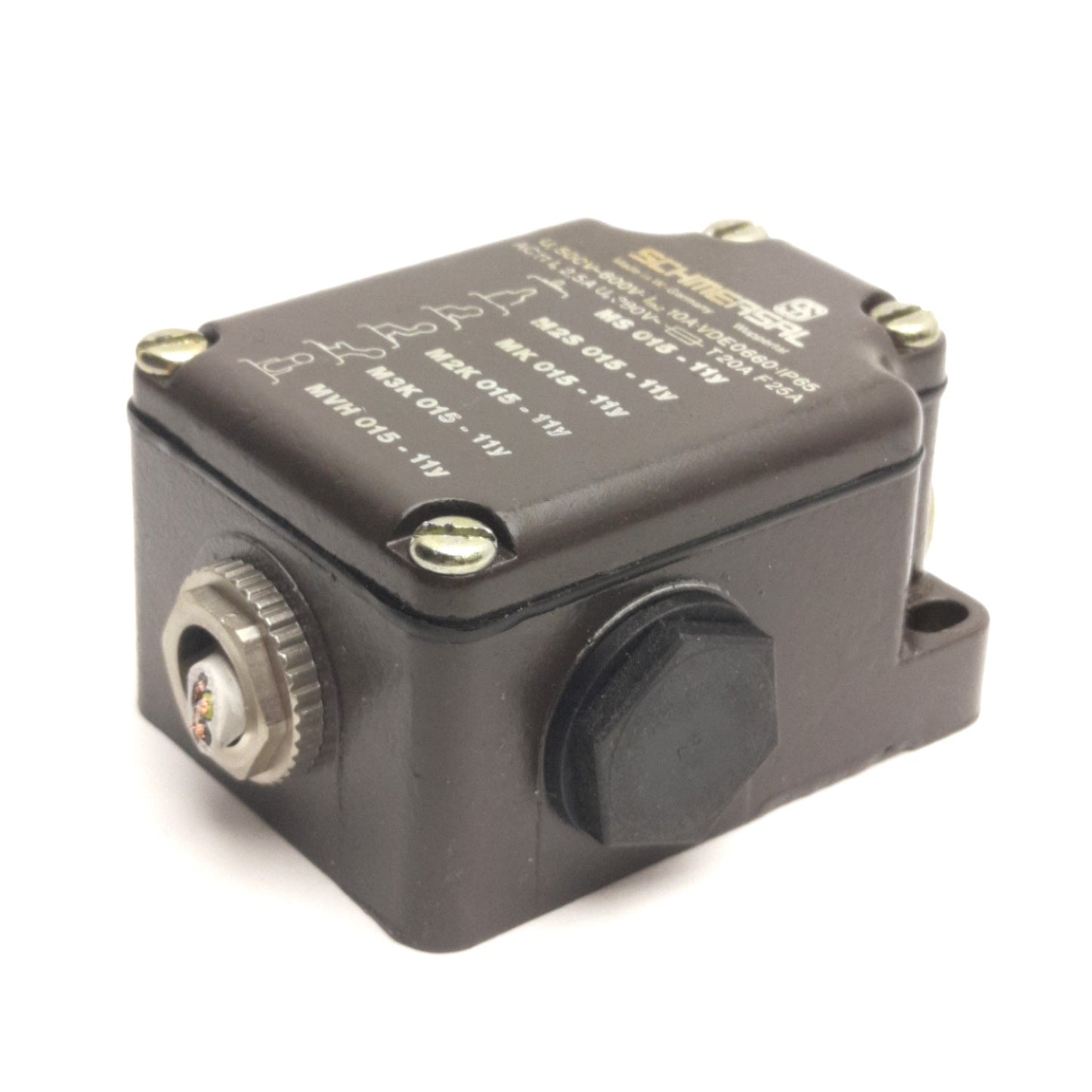Used Schmersal MS015-11Y Heavy Duty Limit Switch, 1x NO/NC, Rating: 500V 10A