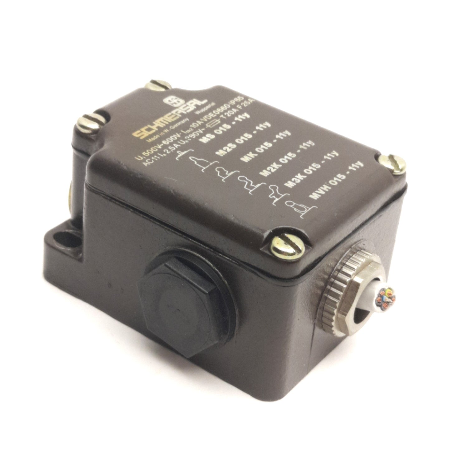 Used Schmersal MS015-11Y Heavy Duty Limit Switch, 1x NO/NC, Rating: 500V 10A