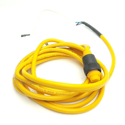 Used Banner Engineering MBCC-412 25226 Mini Style Quick Disconnect Cable 4-Pin 8 Feet