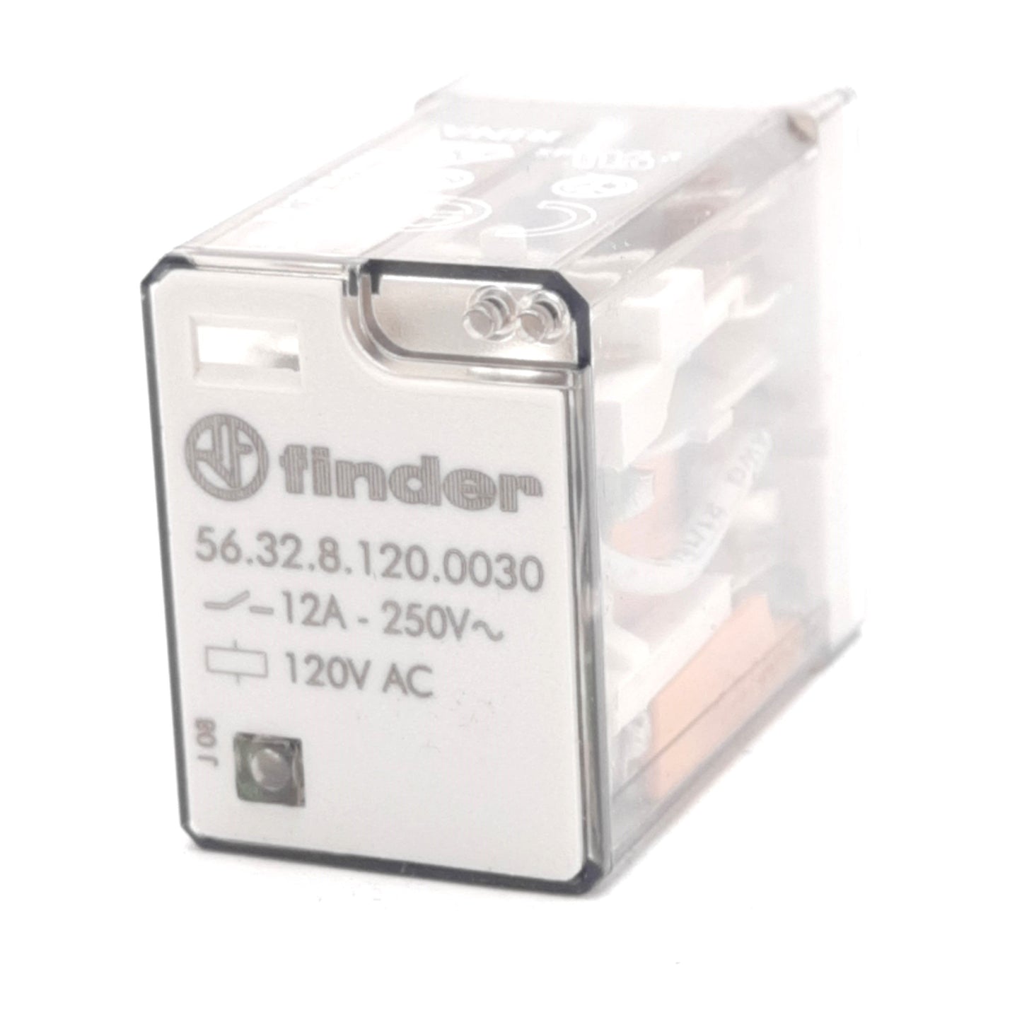 New Lot of 10 Finder 56.32.8.120.0030 Power Relay, 250VAC 12A, 2CO DPDT, 120VAC Coil