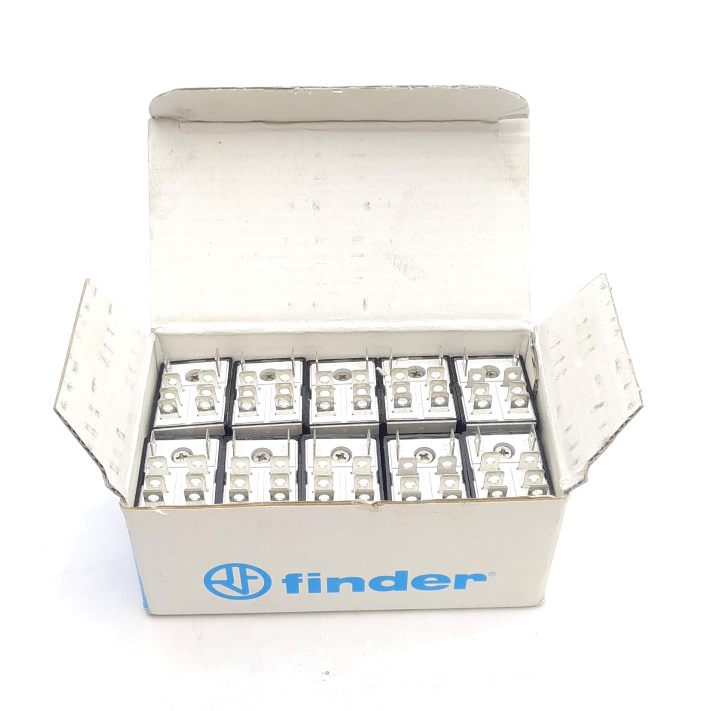 New Lot of 10 Finder 56.32.8.024.0050 Power Relay, 250VAC 12A, 2CO DPDT, 24VAC Coil