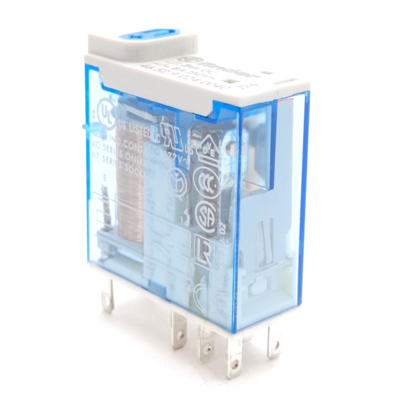 New Lot of 10 Finder 46.52.9.024.0040 Power Relay, 2CO DPDT, 24VDC Coil, 250VAC 8A