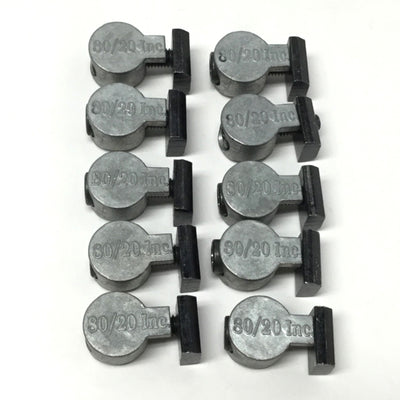 Used Lot of 10 80/20 3395 Standard Anchor Fastener Assembly Cam 10-32 T-Nut 10-Series