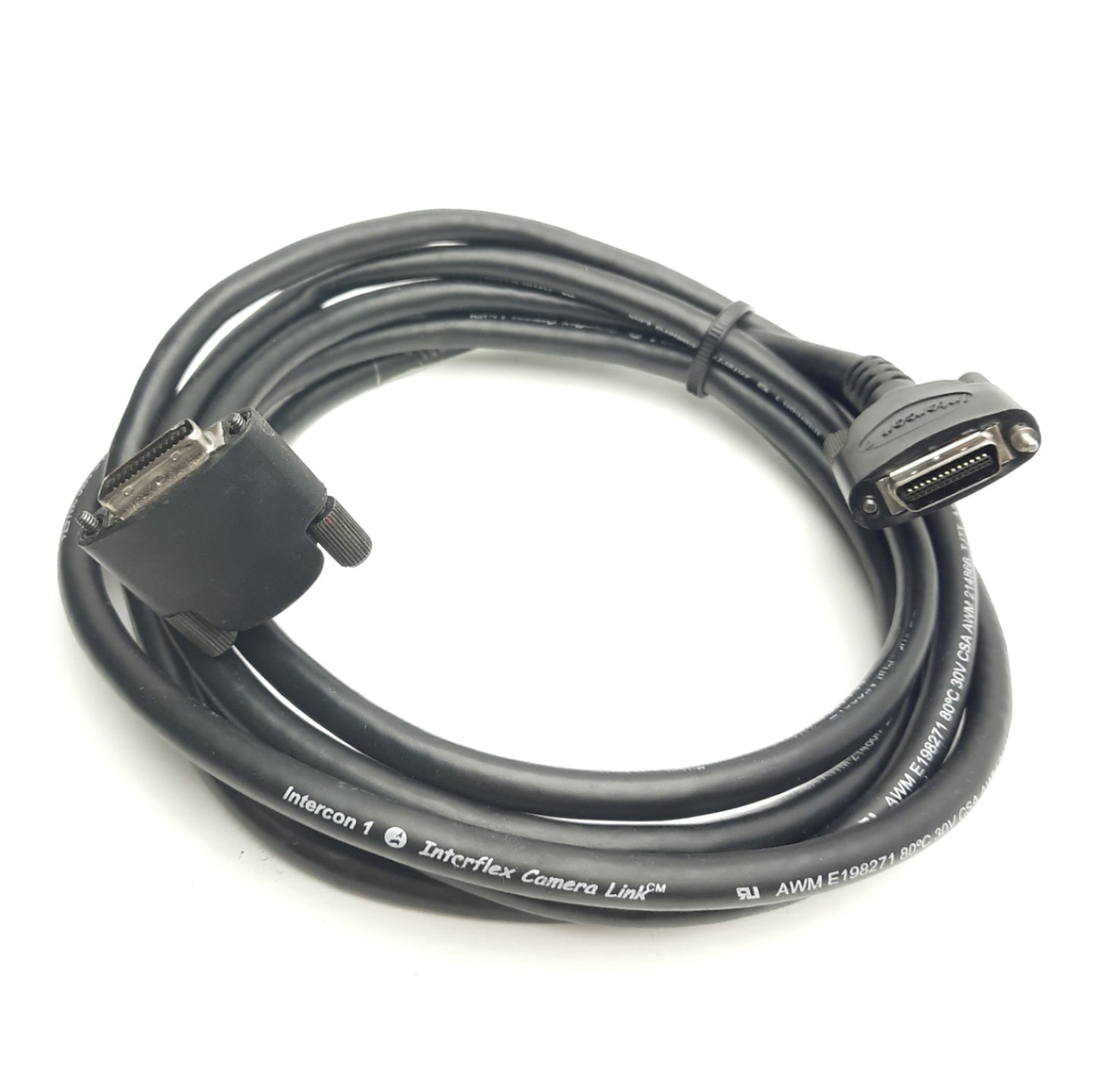 Used Intercon 1 CLCPD-3.0-P Interflex Camera Link Cable, 3M, 90 Degree, MDR Male/Male
