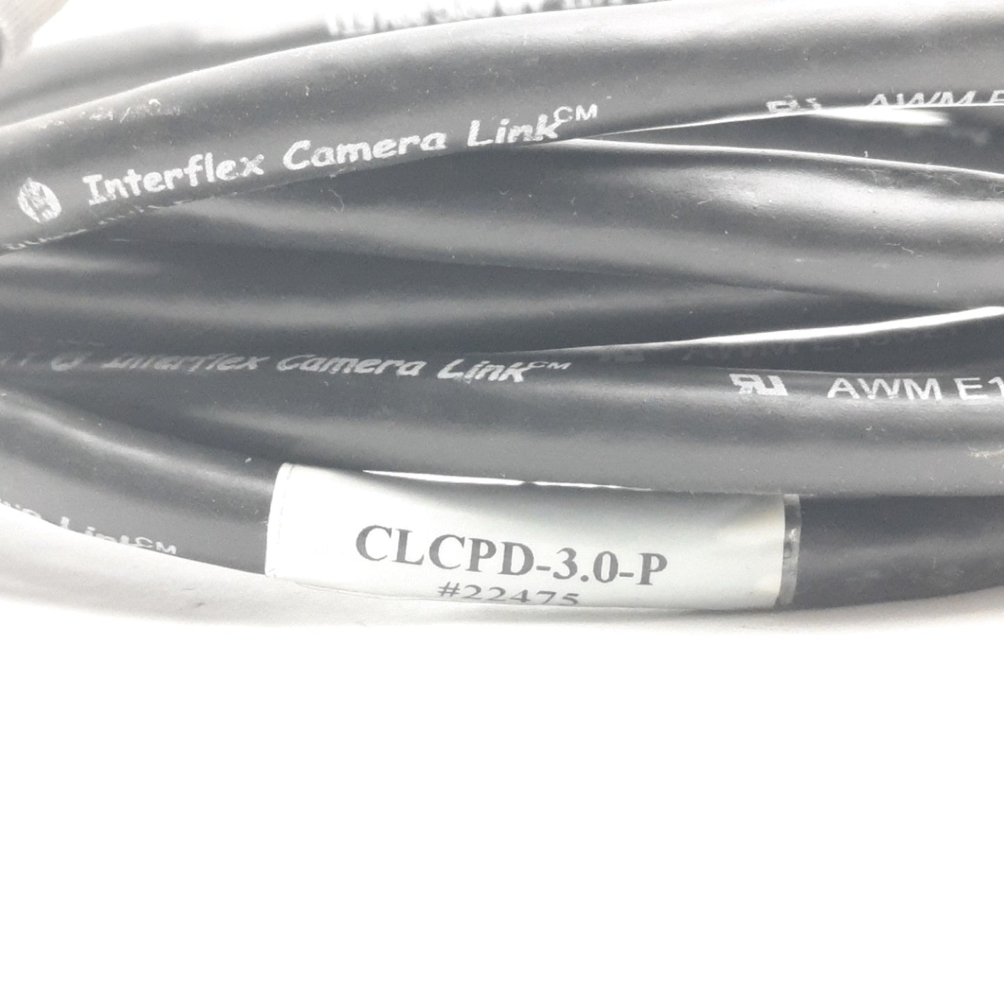 Used Intercon 1 CLCPD-3.0-P Interflex Camera Link Cable, 3M, 90 Degree, MDR Male/Male