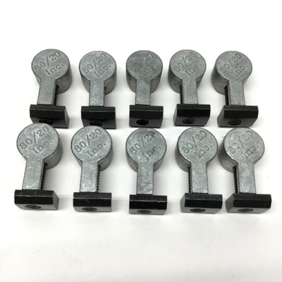 Used Lot of 10 80/20 3360 Standard Anchor Fastener Assembly, 5/16-18, 15-Series