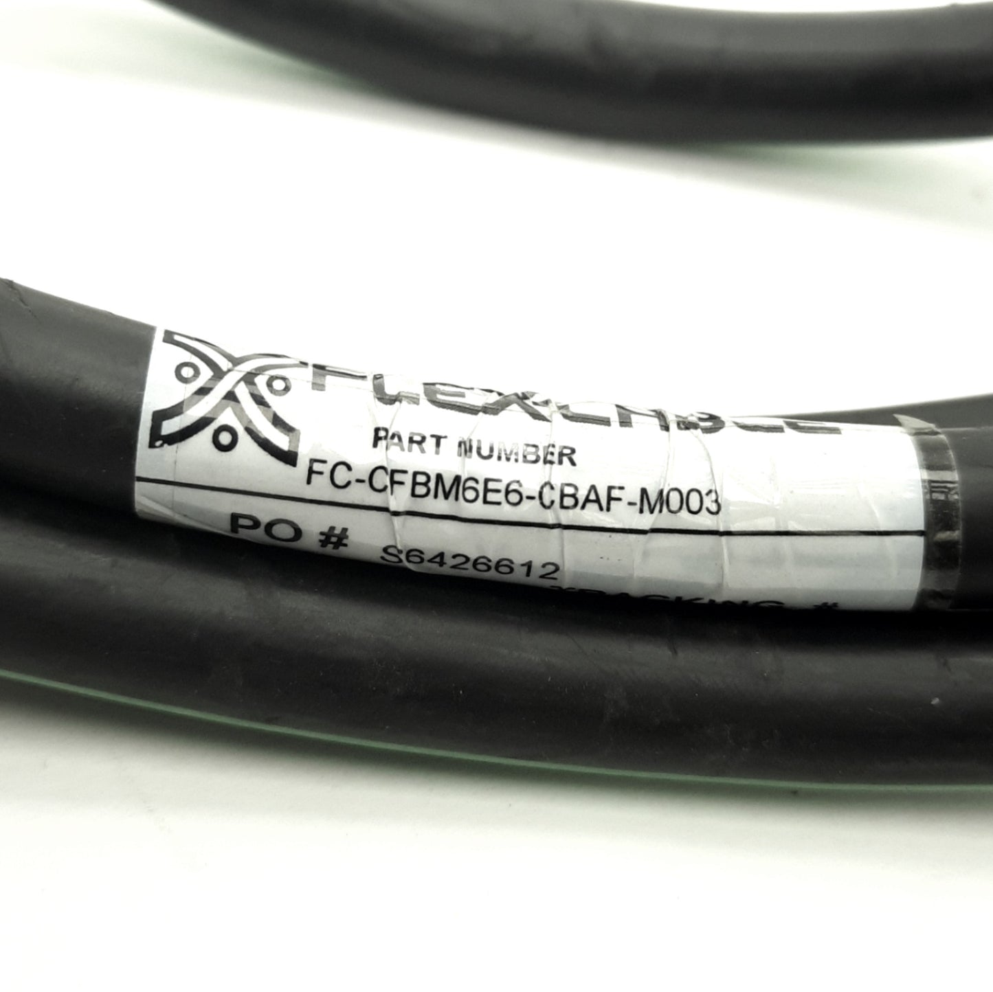 Used Flex-Cable FC-CFBM6E6-CBAF-M003 TLY Series Extension Feedback Cable, 3 Meters