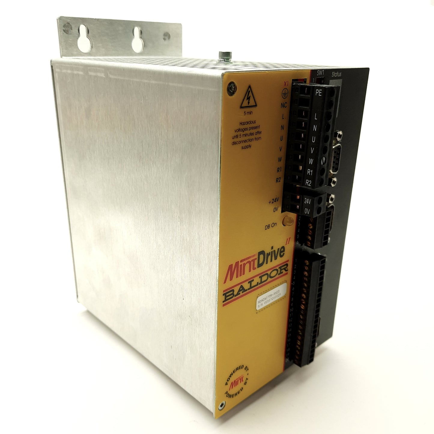 Used Baldor MDH2A07TR-RN23 MintDrive II Servo Drive 1-Axes 230VAC 7.5A Out 230VAC In