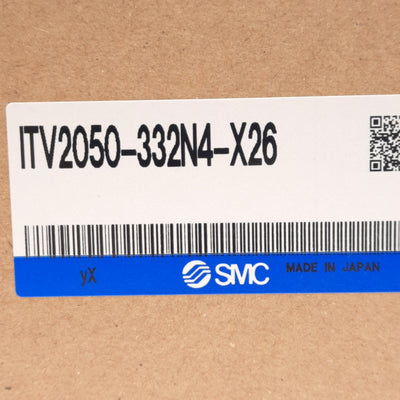 New SMC ITV2050-332N4-X26 Electro-Pneumatic Regulator 1500L/min 130PSI Rc1/4 24VDC