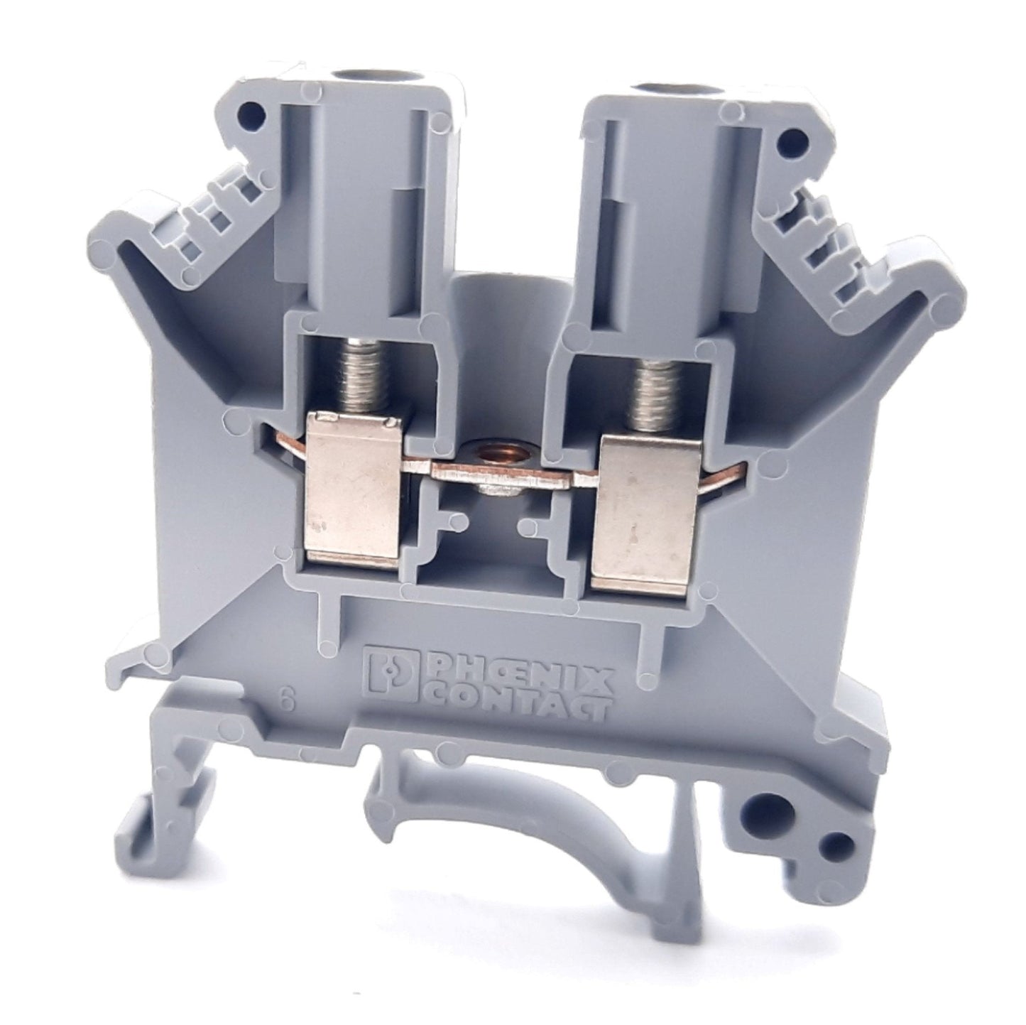 New Lot of 50 Phoenix Contact UK3N Terminal Block 2 Position 800V, 24A 24-12Awg