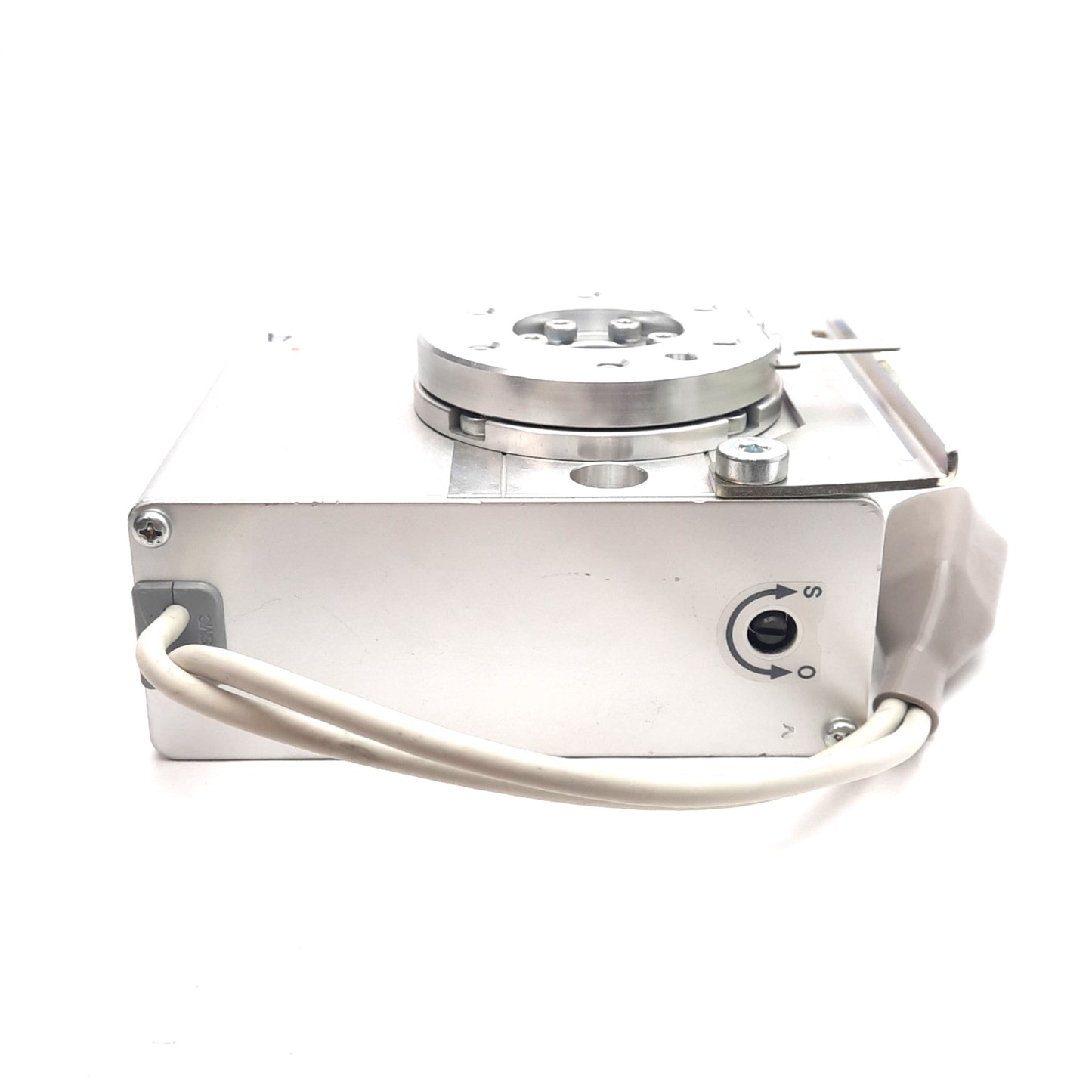 Used SMC LER50J-1 Electric Rotary Table 320° Rotation, 30°/sec, 6.6N Torque, 24VDC