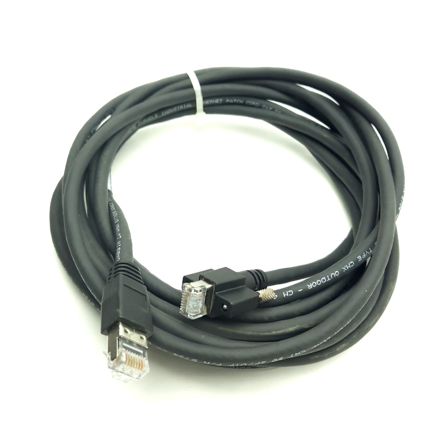 Used CEI MV-1-2-2-5M Gigabit Ethernet/Camera Link Cable, RJ45 Male, 5 Meters