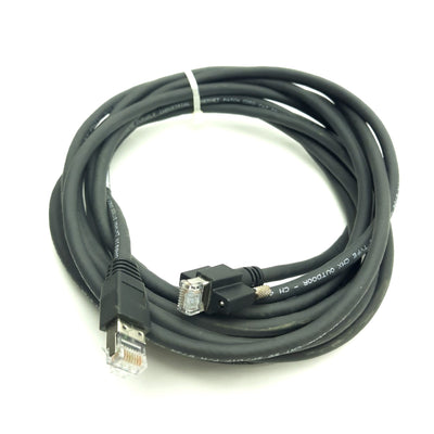 Used CEI MV-1-2-2-5M Gigabit Ethernet/Camera Link Cable, RJ45 Male, 5 Meters