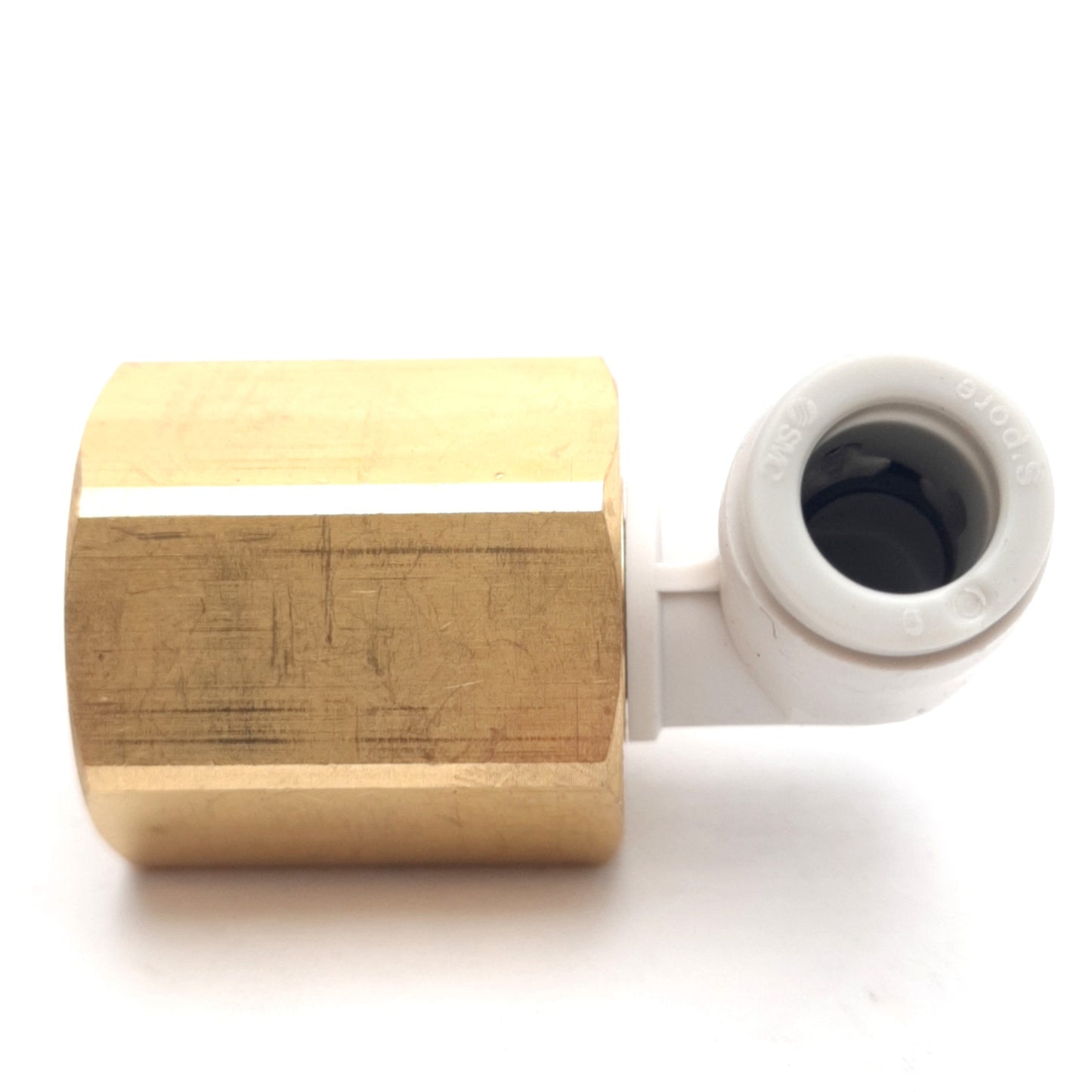 New Lot of 10 SMC KQ2LF06-02A Pneumatic Fittings ø6mm One-Touch Elbow to Rc1/4 Brass