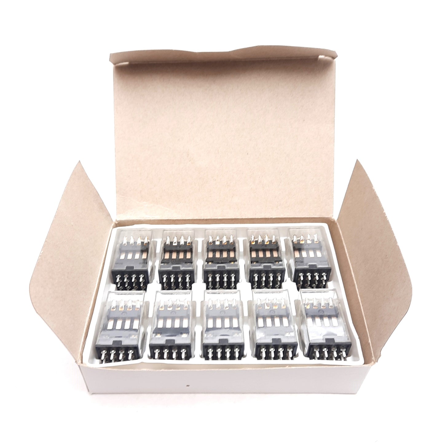 New Lot of 10 Omron MY4-02 Power Relay, 4PDT, 110/120VAC Coil, 250VAC 3A Contact
