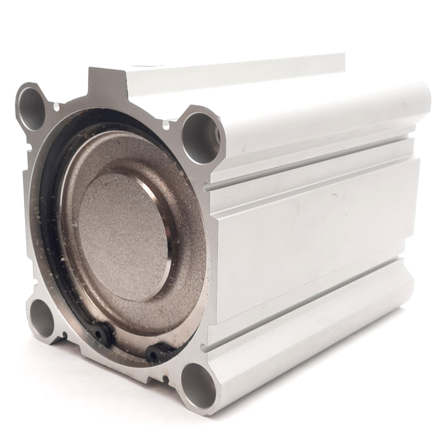 Used SMC NCDQ2B125-100DCZ Compact Cylinder ø125mm Bore 100mm Stroke 145psi 3/8in NPT