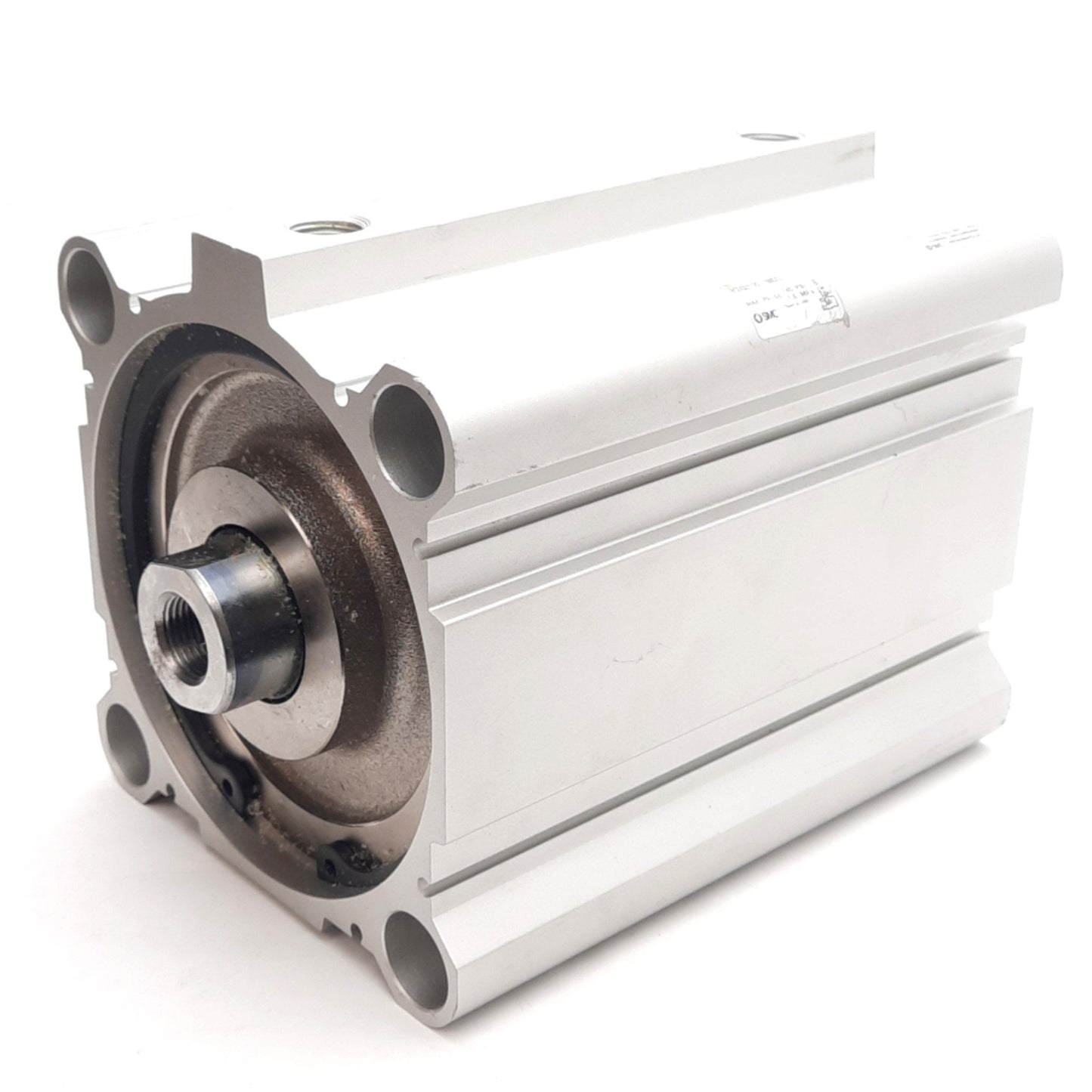Used SMC NCDQ2B125-100DCZ Compact Cylinder ø125mm Bore 100mm Stroke 145psi 3/8in NPT