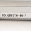 Used SMC RDLQB63TN-40-F Compact Cylinder w/ Lock ø63mm Bore, 40mm Stroke, 1/4in NPT